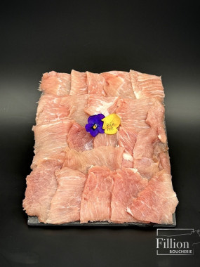 Viande de porc pour pierrade